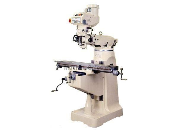 54&quot; Table 5HP Spindle Victor JF-5VS Vari-Speed Head VERTICAL MILL, 10 x 54&quot; Table Variable Speed Milling Machine