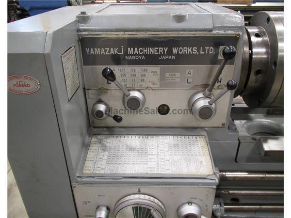 Used MAZAK YAMAZAKI MODEL 18 GAP BED ENGINE LATHE 18 X 80 for