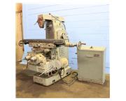 51" Table 6HP Spindle Hermes 306 UNIVERSAL MILL, Swiveling Tbl,Arbor Support,#40 Tape