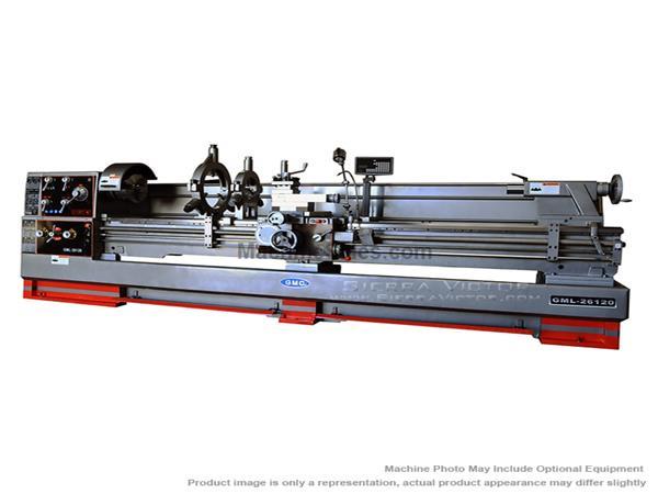 GMC GML-26120 Metal Lathe with 2-Axis DRO 26x120 in.