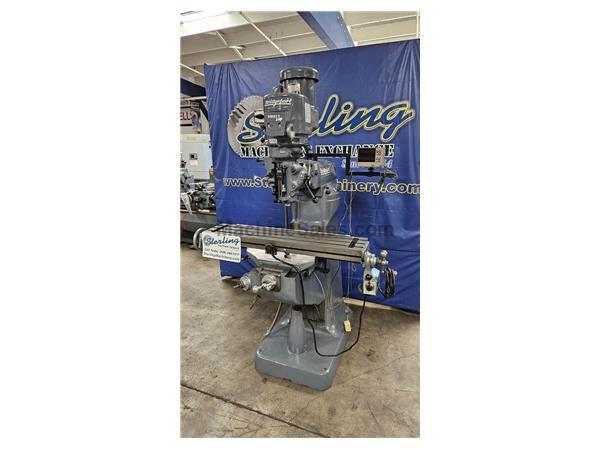 9&quot; x 48&quot; Used Bridgeport Variable Speed Vertical Milling Machine, Mdl. SERIES 1, 2 Axis Bridgeport DRO, Power Feed, #A7055