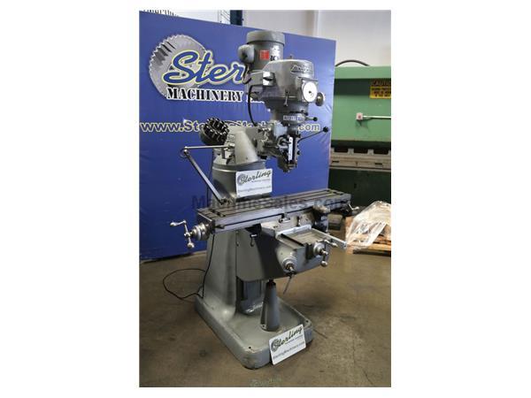 9&quot; x 42&quot; Used Bridgeport Variable Speed Vertical Milling Machine, Mdl. SERIES 1, Variable Speed Head, Work Light, #A7317
