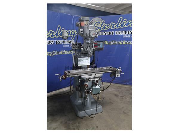 9&quot; x 42&quot; Used Bridgeport Variable Speed Vertical Milling Machine, Mdl. SERIES 1, Variable Speed Head, Acurite III 2 Axis Digital Readout System, R - 8