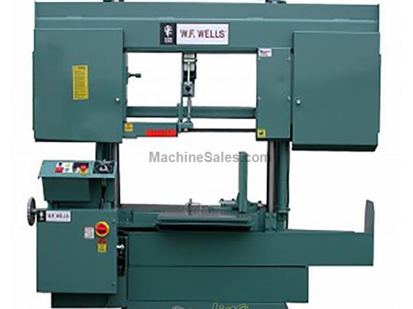 20&quot; x 24&quot; Brand New W.F. Wells Semi-Automatic Horizontal Twin Post Band Saw , Mdl. H-2024-1, 1-1/4&quot; Bi-Metal Blade, Carbide Guides with Roller Backups
