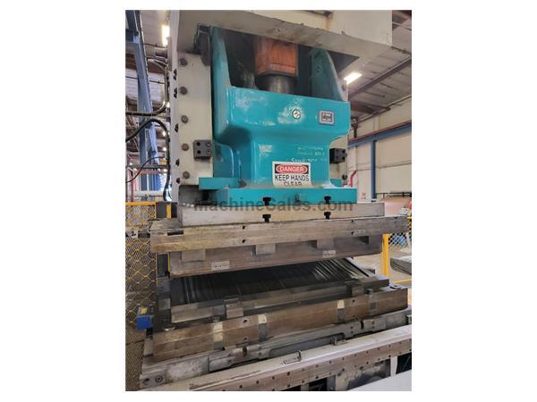 321 Ton Used Ying Lin Side Gap Frame Punch Press, OBS press, Mdl. JZ21-315, high performance press with wet clutch and hydraulic overload protector, W