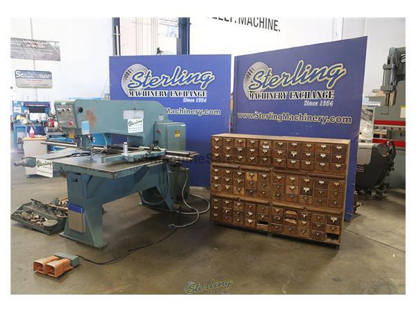 15 Tons Used Whitney Single End Fabricating Punch With Tooling, Mdl. 615-A, Rapi-Change Tooling, Dual Palm Button, Duplicator Included but not Functio