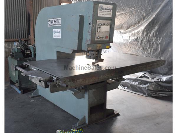 50 Ton Used Whitney Single End Punch, Mdl. 652-50, Foot Pedal, #7206 *SPECIAL PRICE! ASK SALESPERSON ABOUT MACHINE AND WARRANTY*