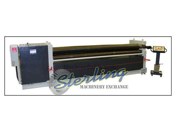 1/4&quot; x 10' Brand New U.S. Industrial Initial Pinch Plate Roll, Mdl. USR1025, Powered Roll Adjustment, ( 2 ) 24” Front Support Arms On T Slot Movement,