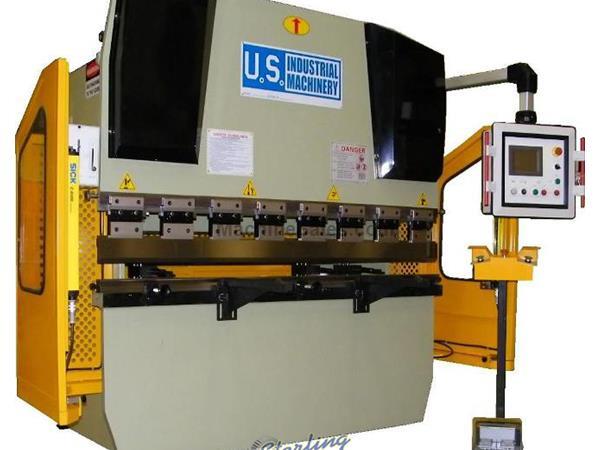 44 Ton x 6' Brand New U.S. Industrial CNC Hydraulic Press Brake, Mdl. USHB44-6, CNC 2-Axis Color Graphic Control, Sick 4000 Safety Guarding Light Curt