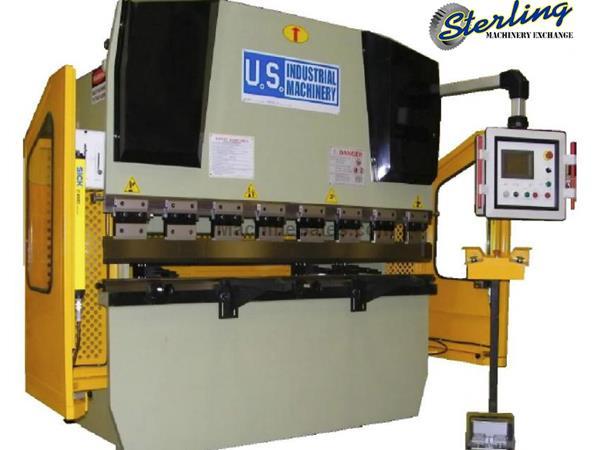 88 Ton x 10' Brand New U.S. Industrial Hydraulic Press Brake with Front Operated Power Backgauge and Power Ram Adjustment, Mdl. USHB-88-10, All Steel