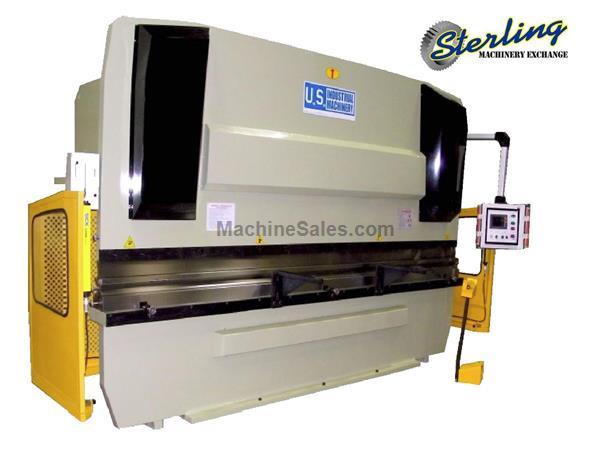 200 Ton x 10' Brand New U.S. Industrial CNC Hydraulic Press Brake, Mdl. USHB200-10, CNC 2-Axis Color Graphic Control, CNC Controlled Mechanical Auto C