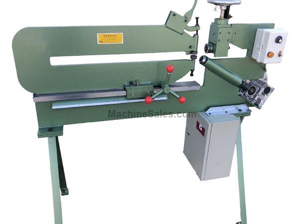 16 Ga x 42&quot; New Tin Knocker Circle Shear, Mdl. TK Circle Shear, Floor Legs, Rack & Pinion Feed for Tail Stock, Flanging Rolls, #SMCIRCLESHEAR