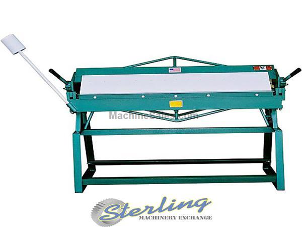 16 Ga. x 48&quot; Brand New Tin Knocker Box & Pan Manual Finger Brake, Mdl. TK-1648, Counter Weight, Stand Not Included #SMTK1648