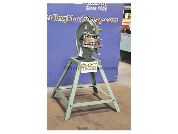 8 Ton Brand New Tin Knocker Rotex (Style) Hand Turret Punch, Mdl. TK18, Punch Sizes: 1/8&quot;, 5/32&quot;, 3/16&quot;, 7/32&quot;, 1/4&quot;, 9/32&quot;, 5/16&quot;, 3/8&quot;, 1/2&quot;, 5/8&quot;,