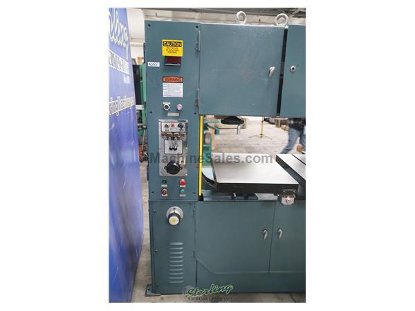 40&quot; Used Tannewitz High Speed Vertical Bandsaw W/ Hydraulic Table Feed, Mdl. TR4012VW, Variable Speed Drive, Blade Welder/Cutter/Grinder, Digital Spee