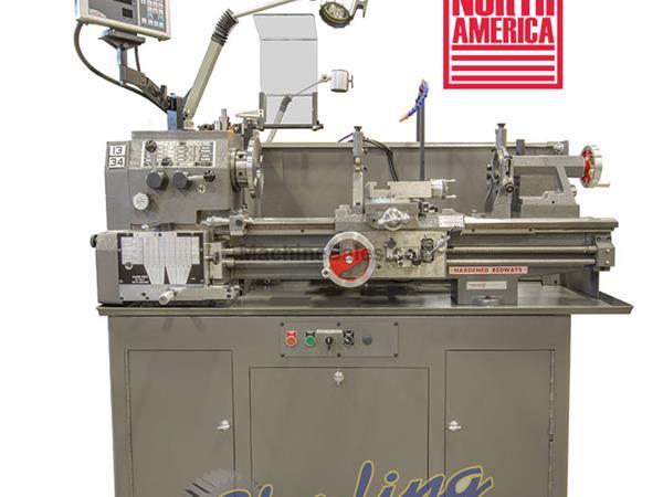 13&quot; x 34&quot; Brand New Standard Modern Engine Lathe, Mdl. 1334, Spindle Nose 1-3/8&quot;, Camlock Dog Plate Assembly, Headstock/Tailstock Center #3 Morse Tape