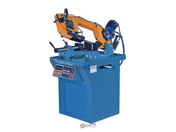 7&quot; x 11&quot; Brand New Scotchman Swivel Head Utility Manual Downfeed Metal Cutting Horizontal BandSaw, Mdl. SU-280-M, Quick Action Locking Vise, Blade Tri