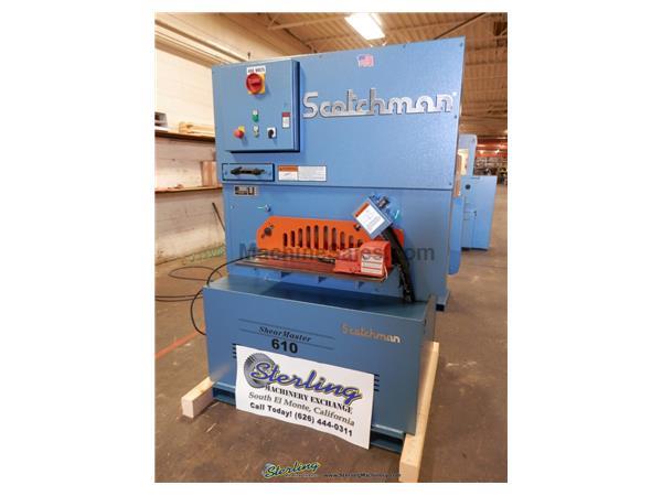1/2&quot; x 24&quot; Brand New Scotchman Heavy Duty Shear, Mdl. Shear Master 610, 24&quot; Flat Bar Shear with 4-Way Reversible Blades, Shear Table With Miter Fence,