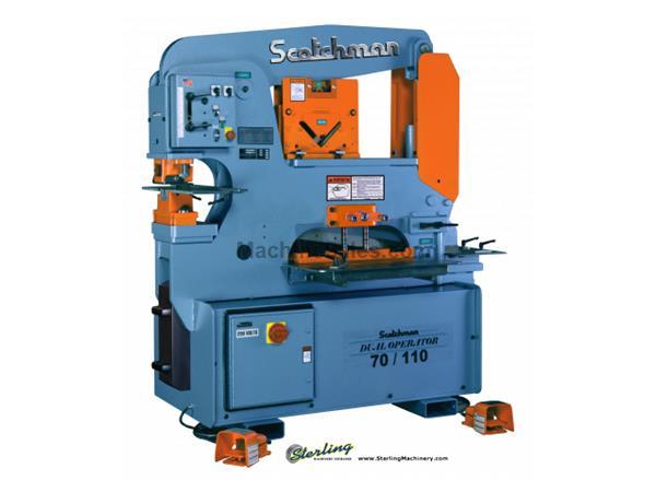 70 Ton Brand New Scotchman Dual Operator Ironworker, Mdl. DO 70/110-24M, Dual Operator Allows For Two Operators To Work At The Same Time At Full Capac