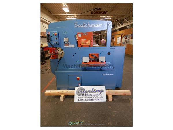 120 Ton Brand New Scotchman Hydraulic Ironworker, Mdl. 12012 -24 M, 120 - Ton Punch Station (1 - 1/2&quot; In 1&quot;), Keyed Punch Ram For Safety, Punch Gaugin