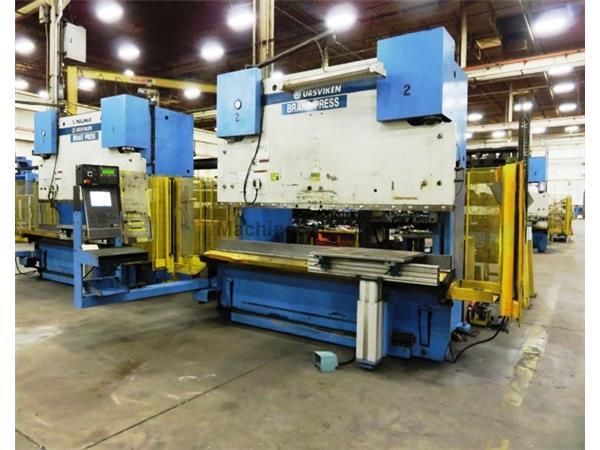 250 Ton x 10' Used Pullmax Optima CNC Hydraulic Press Brake, Mdl. 250.3.1/2.55, Located In California, Pedestal Control, Auto Bed Crowning, Work Light
