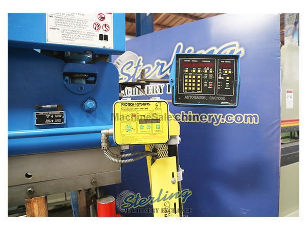 135 Ton x 10' Used Pacific Hydraulic Press Brake &quot;American Made&quot;, Mdl. J135-10, Autogauge CNC 1000 Controller, Autogauge G24 Backgauge, Dual Foot Peda