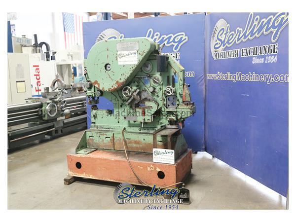 55 Ton Used Mubea Mechanical Ironworker, Mdl. KBL-1/2, Punch Attachment, Coper Notcher, Shear Station, Angle Shear, One Shot Oil Lubrication, #A7048