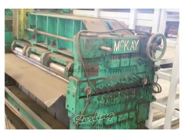 78” Used Mckay Triple Backed Up Leveler, Mdl. , (3) Banks of Top & Bottom Backup Rolls, Pressurized Lubrication, Motorized Upper Bank Adjustment, Manu