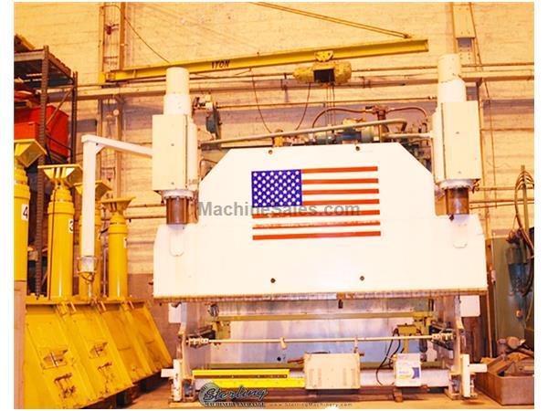 440 Ton x 14' Used LVD Hydraulic Press Brake, Mdl. PPN400/4500, Lower Die Holder, 48&quot; Pit Required, Remote Palm Control, Comes with Back Gauge Hardwar
