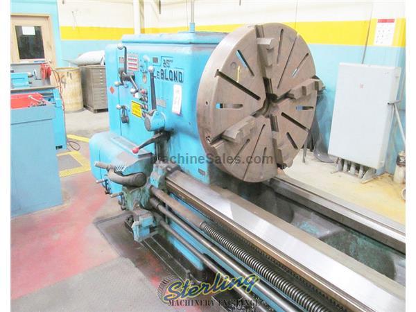 39&quot; x 168&quot; Used Heavy Duty Leblond Engine Lathe, Mdl. 25&quot; Raised, 36&quot; T Slotted Face Plate, 4 Jaw Chuck, Taper Attachment, Warnet Electric Clutch Brak