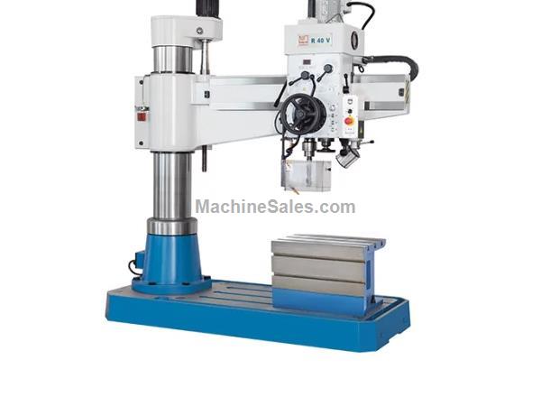 10&quot; x 36&quot; Brand New Knuth Radial Drill, Mdl. R 40 V, Coolant System, Cube Table, LED Work Lamp, Operator instructions, #SMR40V