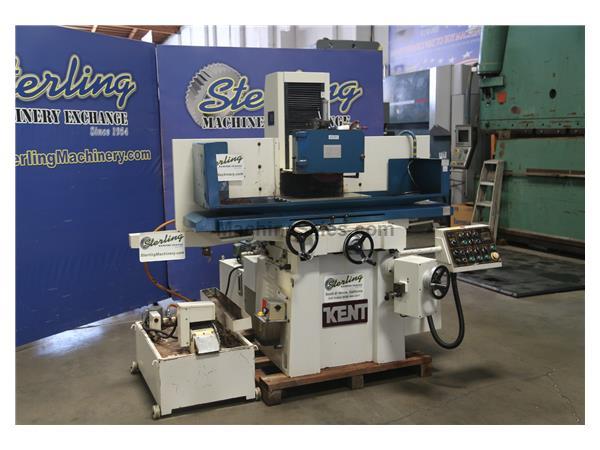 12&quot; x 24&quot; Used Kent 3 Axis Hydraulic Autofeed Surface Grinder , Mdl. KGS-63AHD, Electromagnetic Chuck, Auto Incremental Down Feed, Saddle Traveling Cr