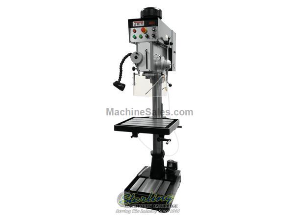 20&quot; Brand New Jet EVS Drill Press with Forward & Reverse Tapping Capability, Mdl. JDP-20EVST-460, MFG Number JT9-354226, Heavy Duty Steel Column, Heav