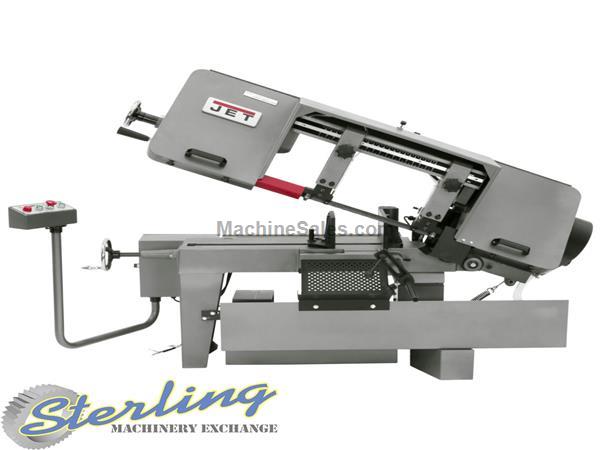10&quot; x 16&quot; Brand New Jet Horizontal Bandsaw , Mdl. J-7020, MFG Number JT9-414472, Swing Away Control Panel Houses Major Saw Controls, Variable Speed Dr