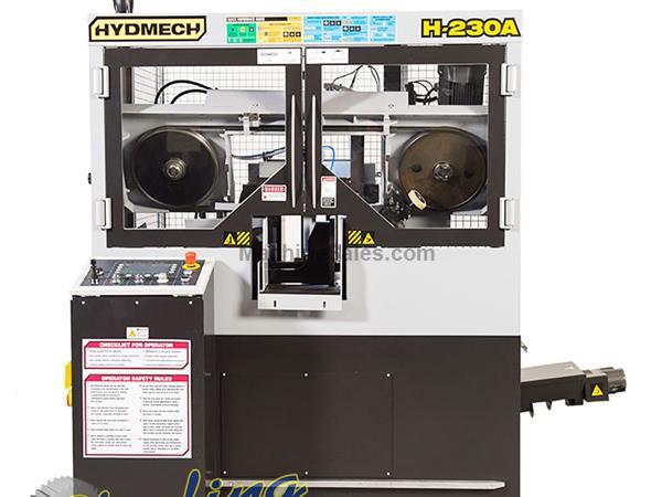 9&quot; x 9&quot; Brand New Hydmech Automatic Horizontal Bandsaw, Mdl. H-230A, Heavy Duty Cast-Iron Saw Head, Split Front Vise, Cast Iron Shuttle, On Demand Hyd