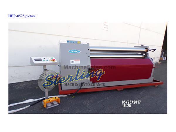 8 Gauge x 8' Brand New GMC Initial Pinch Hydraulic Plate Roll Bending Machine, Mdl. HBR-0808, ISO 9001 Certified, Heavy Welded All Steel Construction,