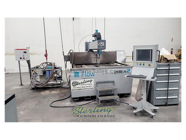 4' x 4' Used Flow CNC Water Jet Cutting System (Good Running Condition, Guaranteed By Flow Dealer), Mdl. M2-1313b, Flowmaster Version 6 Software, Hopp