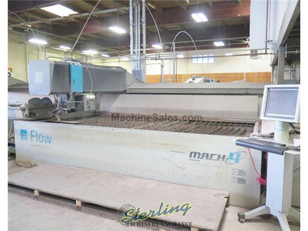 13'1&quot; x 6'6&quot; Used Flow 5-Axis Dynamic XD CNC Waterjet Cutting System (GUARANTEED by FLOW DEALER) 87,000 PSI Intensifier Pump, Mdl. Mach4 4020B 044917,