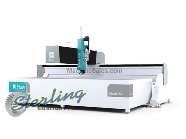 6' x 13' Brand New Flow CNC Waterjet Cutting System &quot;Call 626-444-0311 For Specials&quot;, Mdl. Mach 200 4020, Designed for Flexibility, 3-Sided Access for