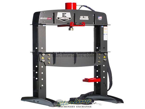 40 Ton x 12&quot; Brand New Edwards Powerlink Hydraulic H Frame Press, Mdl. HAT4000, For Use With Powerlink Setup On Edwards Ironworkers or Hydrualic Pump