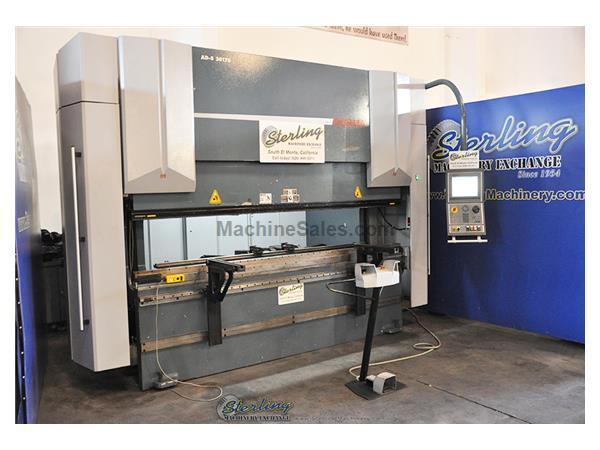 192 Ton x 10' Used Durma 5-Axis CNC Hydraulic Press Brake, X Axis, R Axis, Z1 & Z2 Axis, CNC Crowning Heavy Duty Brake, Mdl. AD-S 30175, (2) Quick-Set