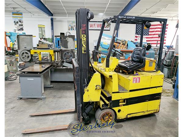 2,200 Lbs. Used Drexel Electric Swing Mast Forklift **Needs Battery**, Mdl. SLT22, Needs New Battery., PSl Programmable Security Lock, #A4793 *SPECIAL
