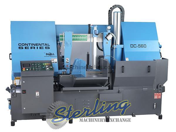 22&quot; x 31&quot; Brand New DoALL Continental Series Semi-Automatic High Production Horizontal Bandsaw, Mdl. DC-560SA, NC Control: Ease of Operation, Multiple