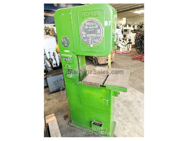 16&quot; Used DoALL Vertical Contour Bandsaw, Mdl. V-16, Made in the U.S.A., Note: Blade Welder/Grinder not functional., #A4325