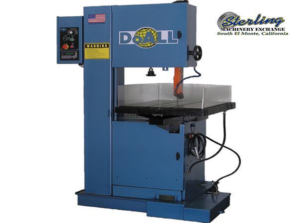 20&quot; Brand New DoALL FRIABLE MATERIAL &quot;Diamond Series&quot; Vertical Contour Bandsaw, Mdl. 2012-D12, For Friable Materials, Variable Frequency AC Drive, Hea