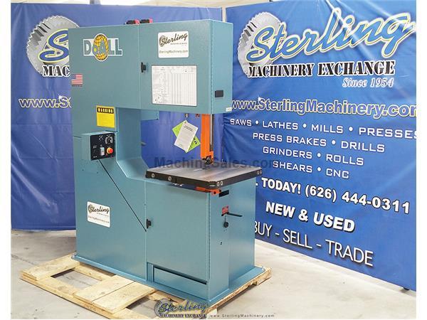 36&quot; Brand New DoALL (Variable Frequency AC Inverter) Vertical Contour Bandsaw, Mdl. 3613-V3, Instruction & Parts Manuals on CD, Complimentary Coolant