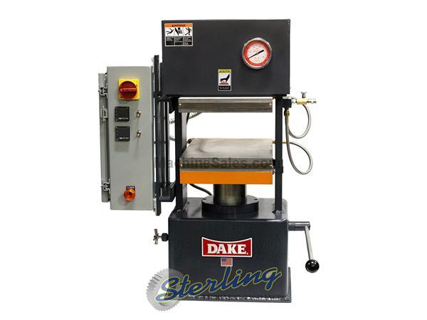 50 Ton x 6" Brand New Dake Laboratory Press, Mdl. 44-251, Self-leveling, Electrically