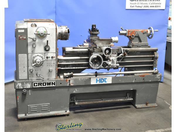 18&quot;/26&quot; x 42&quot; Used Ta Shing Crown 'Removable' Gap Bed Engine Lathe, Mdl. 2/1000, 3 Jaw Chuck, Collet Closer, Foot Brake, 4 Way Tool Post, Trav-a-Dial,