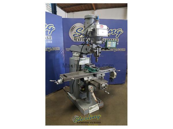 9&quot; x 54&quot; Used Variable Speed Vertical Milling Machine, Mdl. -, Dro 2 Axis, Power Draw Bar, Auto Lube, Power Feed, #P1026