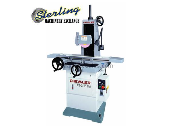 6&quot; x 18&quot; Brand New Chevalier Manual Precision Surface Grinder, Mdl. FSG-618M, One Grinding Wheel & Hub, Meehanite Castings, Diamond Dresser with Diamo